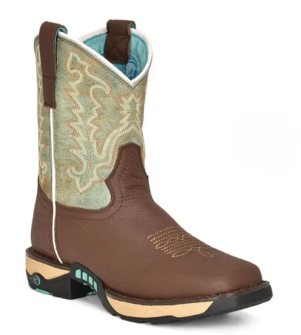 Women's Corral Chocolate Hydro Resist Farm & Ranch Boot 1