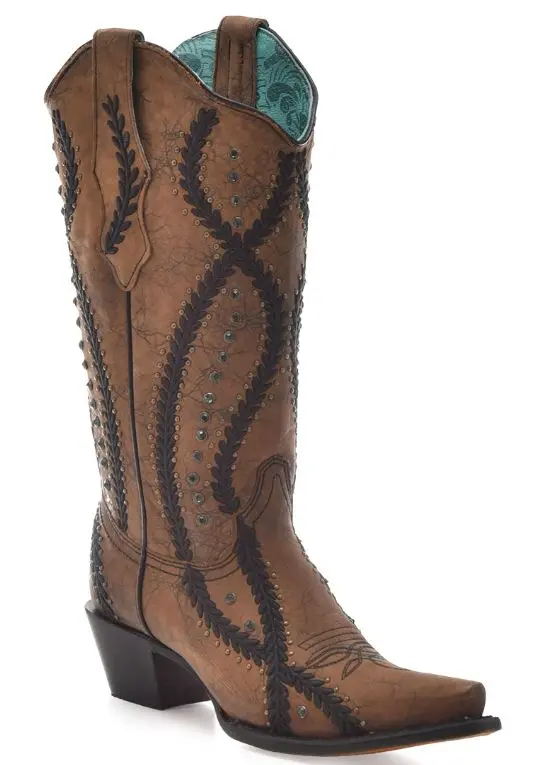 Women's Corral Embroidery & Crystals Boot 1