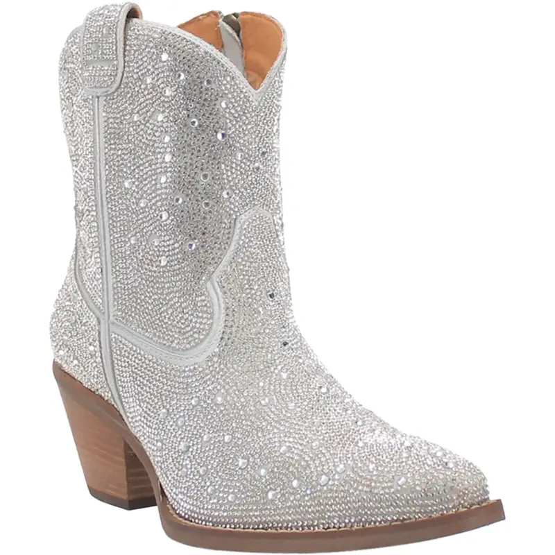 Women's Dingo Silver Rhinestone Boot 1