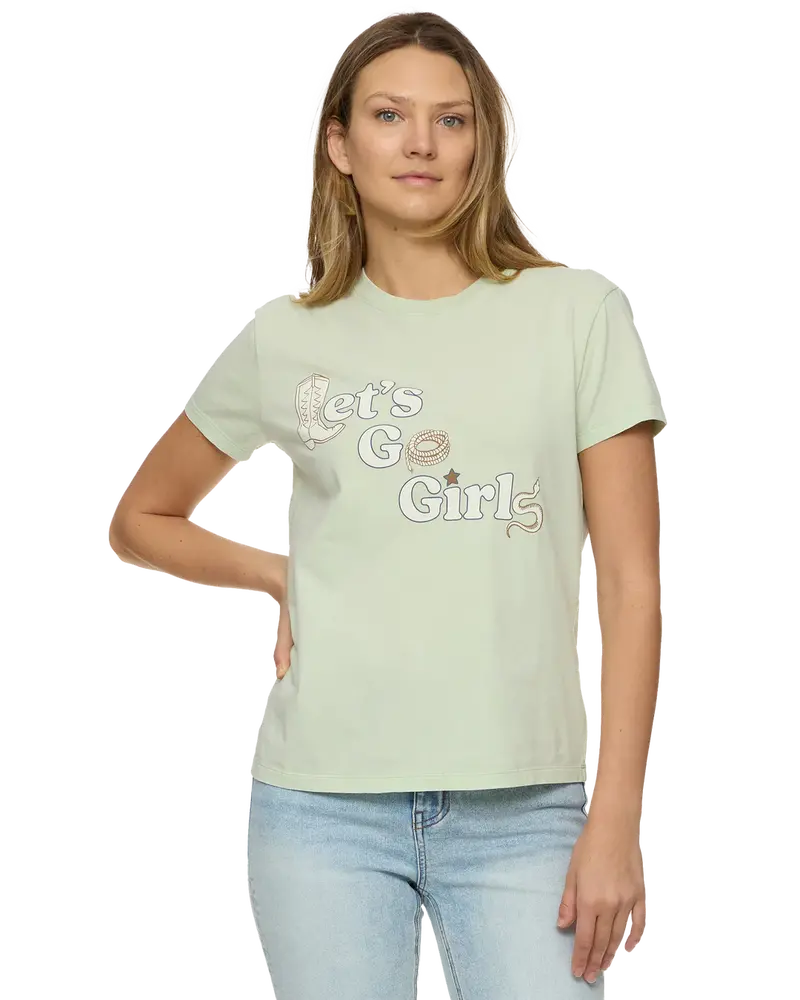 Women's Flag & Anthem Let's Go Girls Graphic Tee 1