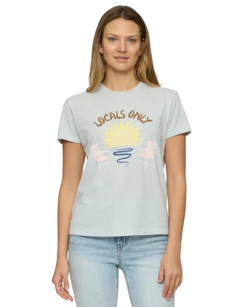 Women's Flag & Anthem Locals Only Graphic Tee 1