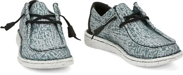 Women's Justin Hazer Turquoise & Grey Shoe 1