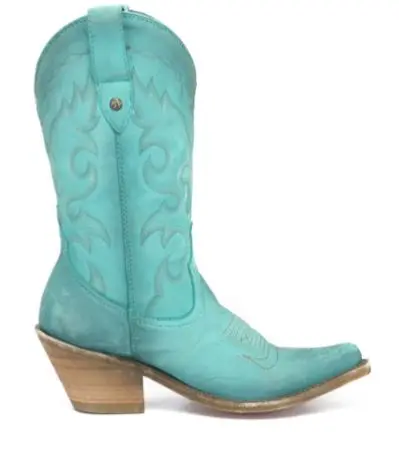 Women's Liberty Black Sienna Nobuck Turquoise Boot 1