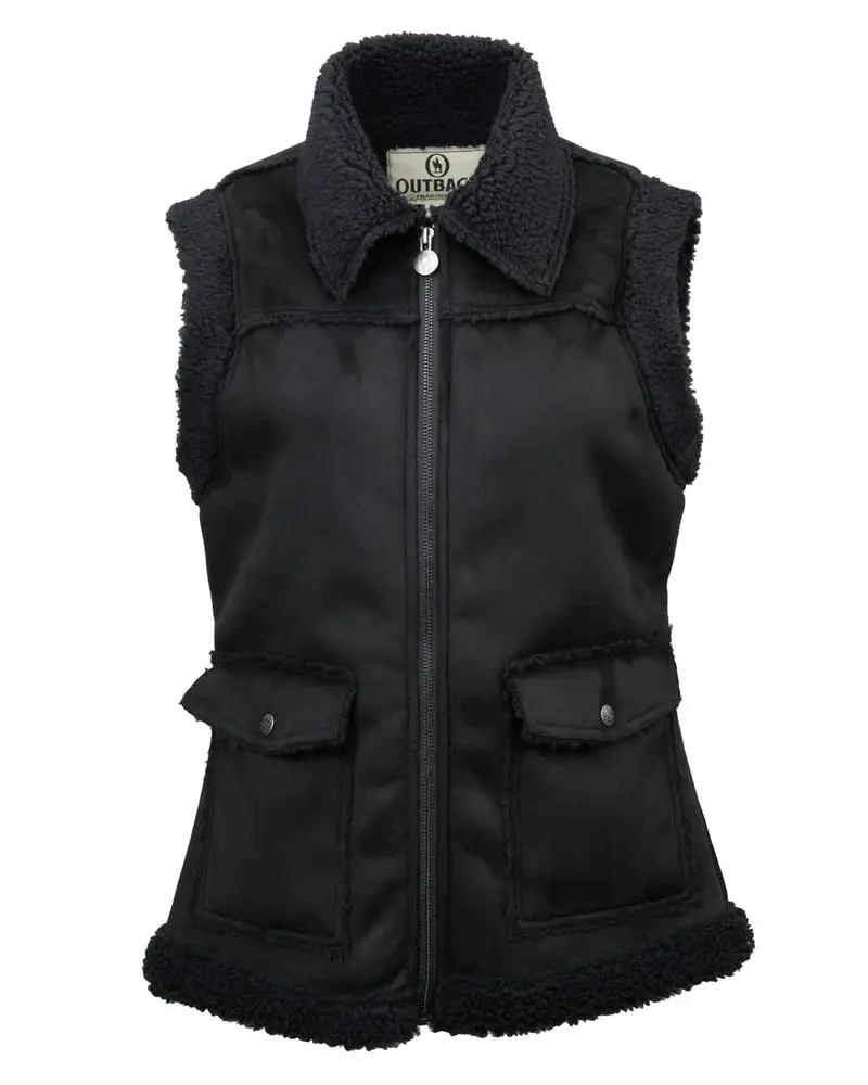 Women's Outback Kimberly Black Vest 1