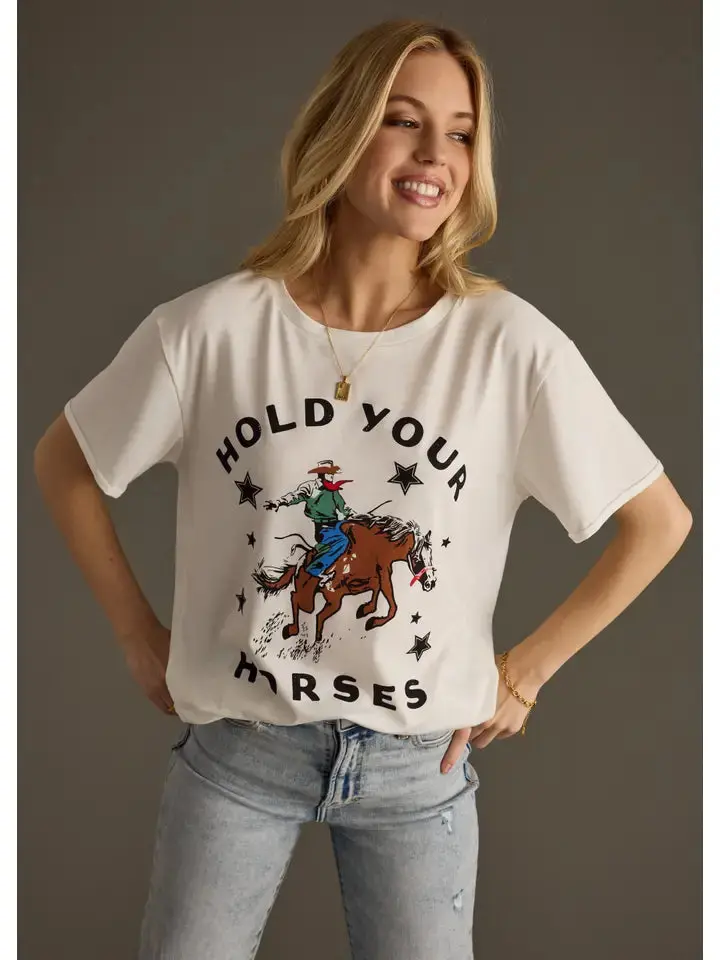 Women's Panache Hold Your Horses Graphic Tee 1