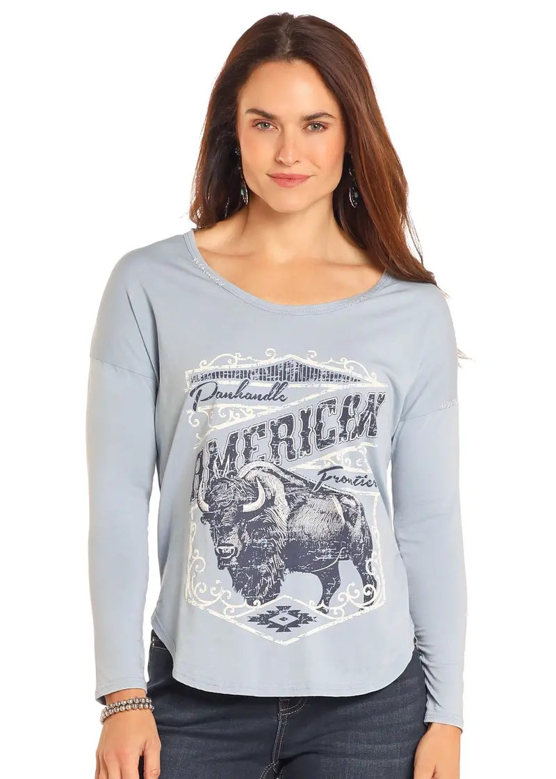 Women's Panhandle American Frontier Long Sleeve Graphic Tee 1