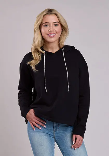 Women's Roper Novelty Black Hooded Sweatshirt 1