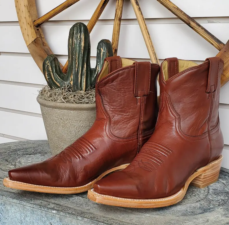 Women's Stetson Riley Cognac Calf Boot 1