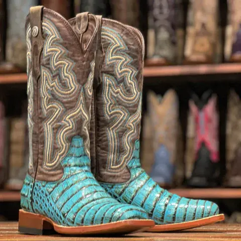 Women's Tanner Mark Caiman Belly Print Boot 1
