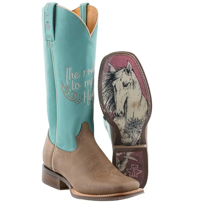 Women's Tin Haul Cowgirls Motto Boot 1