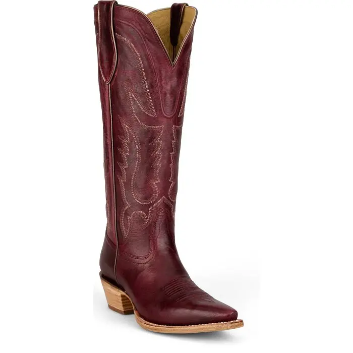 Women's Tony Lama Wine Goat Boot 1
