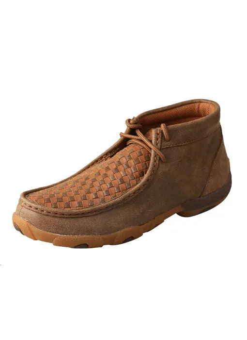 Women's Twisted X Tan Checkered Bomber Moc 1