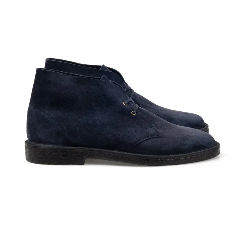 Woodford Desert Boot in Navy Kudu Suede