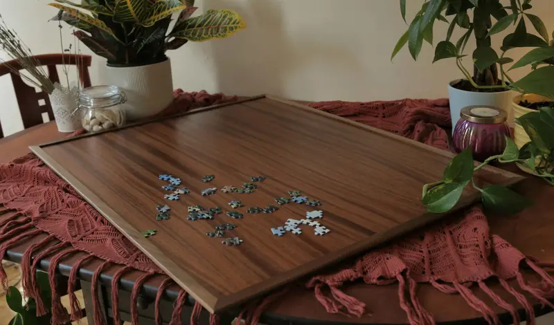 Zacko Deluxe Hardwood Spinner Puzzle Board (30"X24") 1