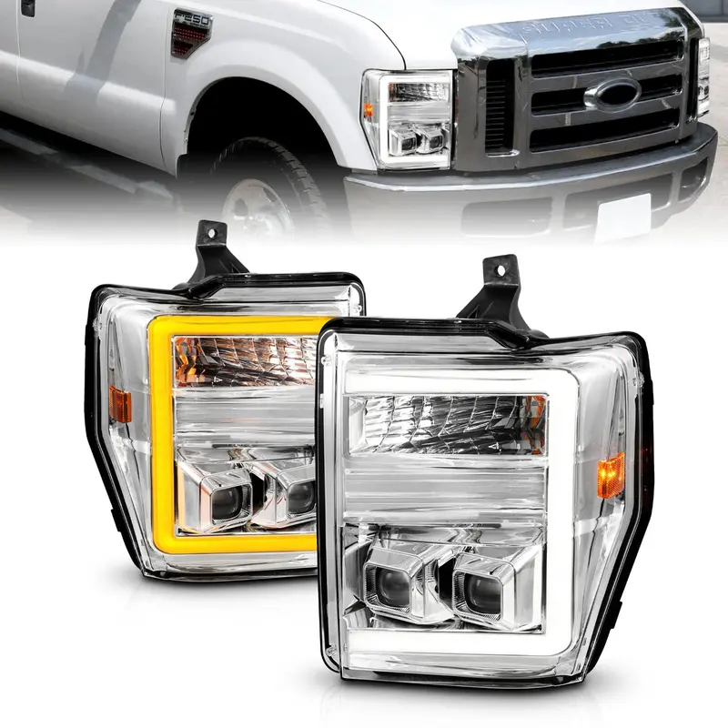 Anzo Usa Projector Headlight Assembly – Precision Beam Pattern With Gloss Black Housing 1