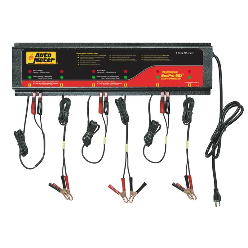 Autometer Buspro-662 Smart Battery Charger – 6-Channel Agm-Optimized, 230V/5A 1