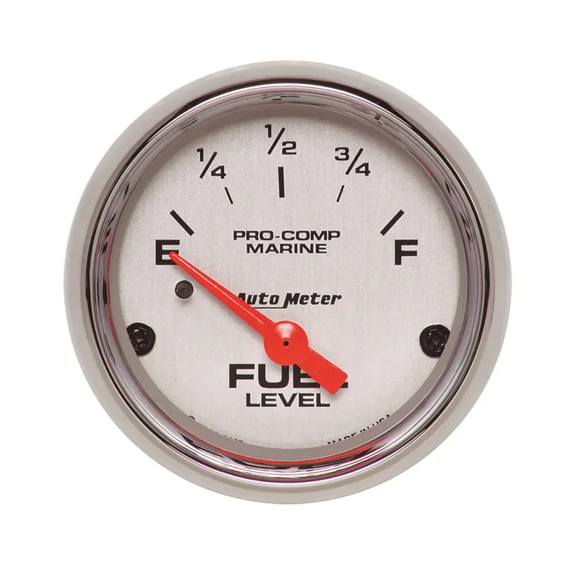 Autometer Marine-Grade 2-1/16" Electric Fuel Level Gauge (240–33 Ohm Range) 1