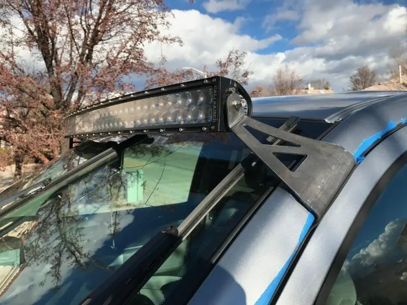 Cali Raised Led Curved 52-Inch Light Bar Kit For 2007–2021 Toyota Tundra – Dual-Row Osram Leds With Blue Backlight 1