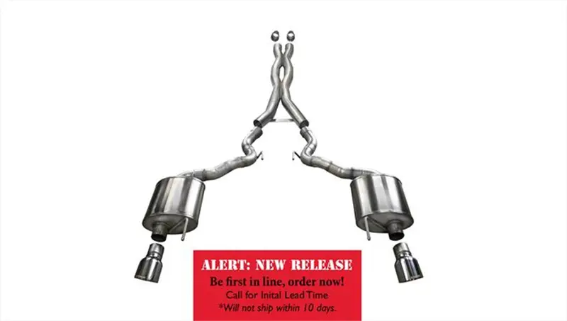 Corsa Performance 14342 Xtreme Dual Cat-Back Exhaust System With 4.5" Polished Tips For 2015–2017 Ford Mustang Gt Convertible (5.0L V8) 1