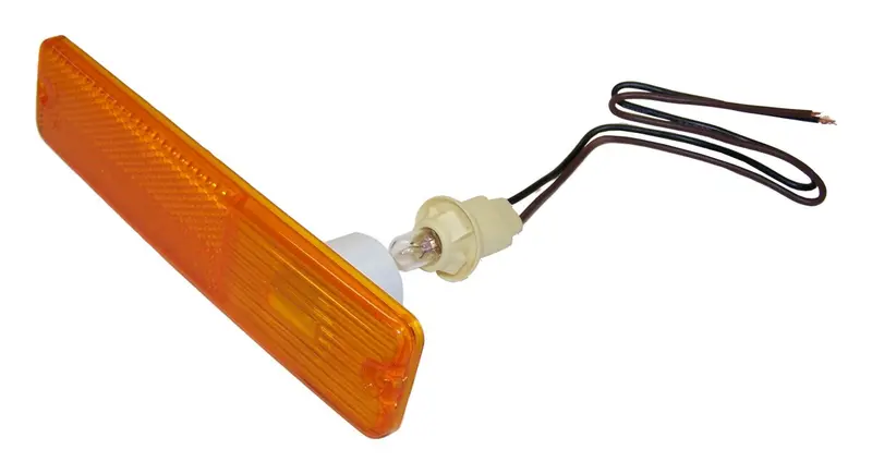 Crown Automotive Amber Front Side Marker Light Kit – Includes Bulb & Wiring (994020K) 1