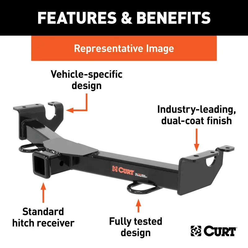 Curt 31061 2-Inch Front Receiver Hitch – Compatible With Select Nissan Titan Trucks 1