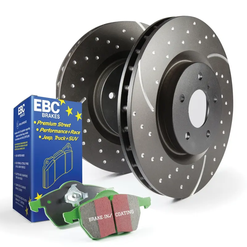 Ebc Greenstuff 2000 Brake Pad Kit With Gd Rotors – S10 Balanced Performance Set For Daily Drivers & Enthusiasts 1