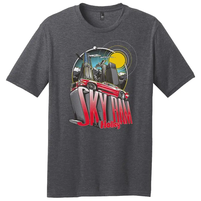 Holley Sky-Ram Performance T-Shirt – Charcoal Heather, Short Sleeve, Large Fit 1