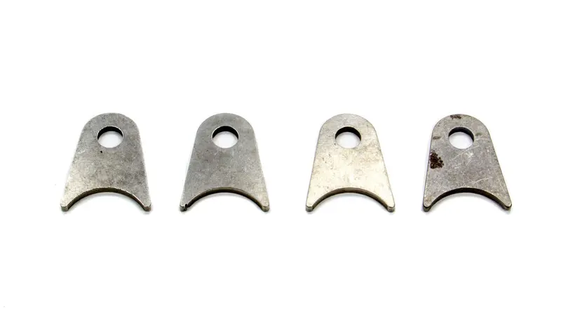 Meziere Ct10512C 4130 Moly Chassis Tabs – Flat, 3/8" Hole (4-Pack) 1