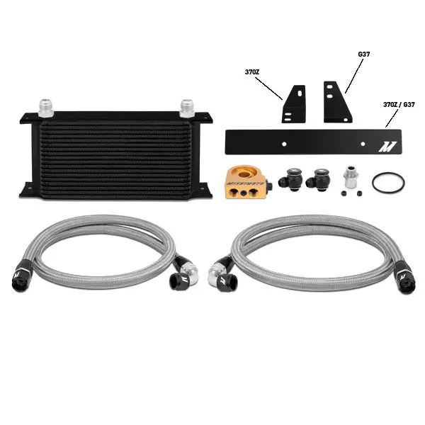 Mishimoto Mmoc-370Z-09Tbk Thermostatic Oil Cooler Kit – Black Finish For Nissan 370Z (2009+) & Infiniti G37 (2008+) 1