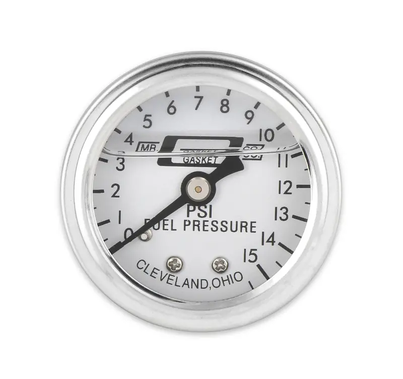 Mr. Gasket 1.5-Inch Fuel Pressure Gauge – 0–15 Psi Analog Display 1