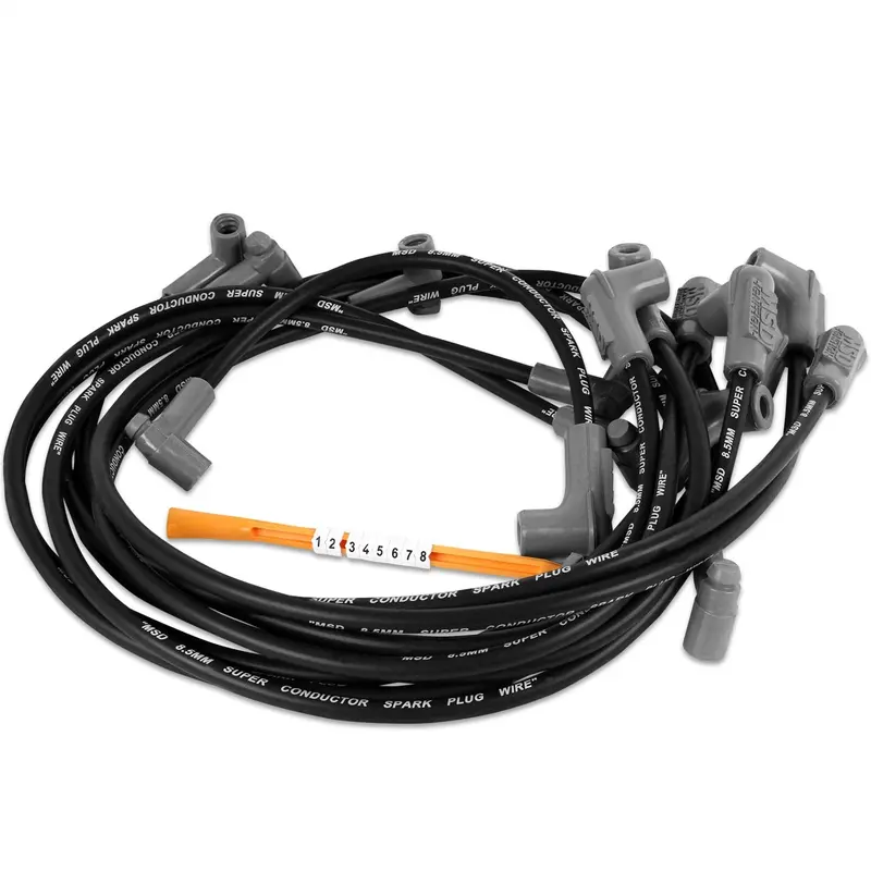 Msd 31543 8.5Mm Super Conductor Spark Plug Wire Set – Close-Fit Design For Chevy Sprint Cars 1