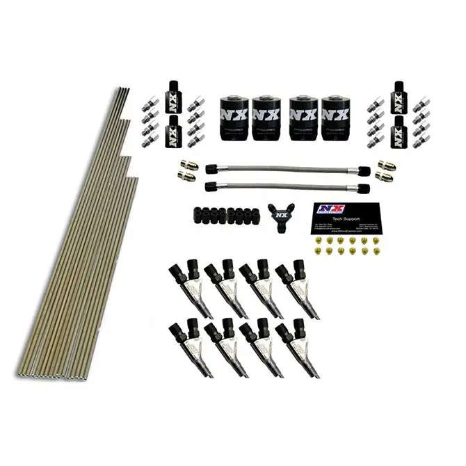 Nitrous Express 13384 Intake Plumbing Kit – 8-Cylinder Standard Nozzle Nitrous System 1