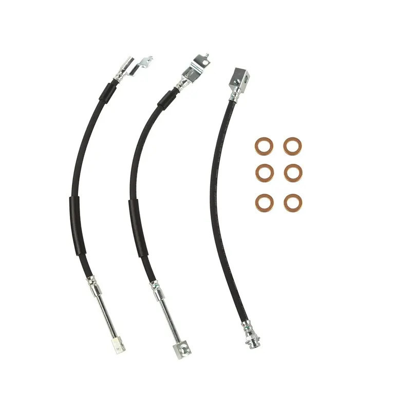 Omix-Ada Brake Hose Replacement Kit – Includes Hoses And Copper Washers For Classic Jeeps 1