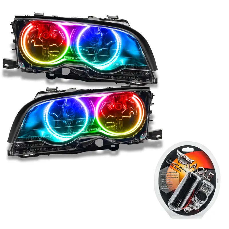 Oracle Colorshift Halogen Headlights – Pre-Wired Rgb Led Projector Assemblies 1