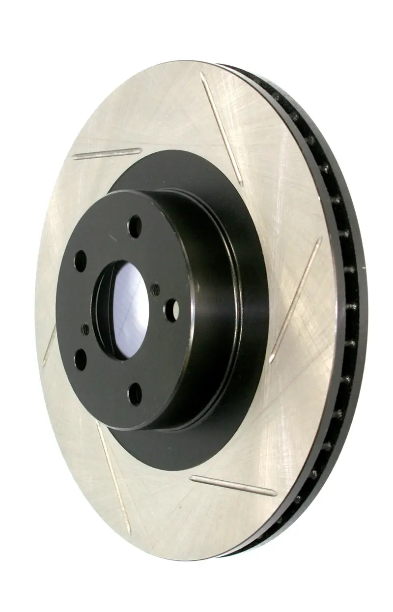 Stoptech 126.34061Sl Sport Slotted Rear Left Brake Rotor 1