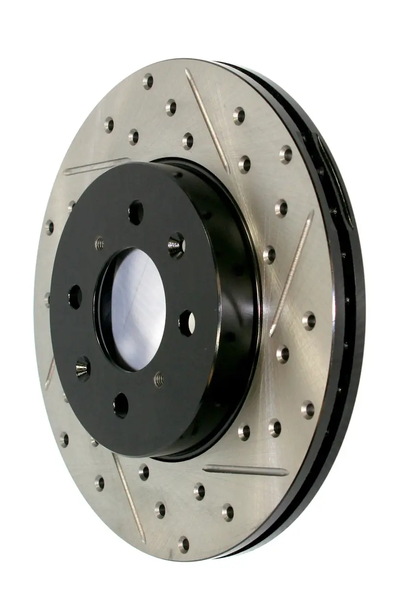 Stoptech 127.62101Cl Cryo-Treated Drilled & Slotted Rear Left Brake Rotor 1
