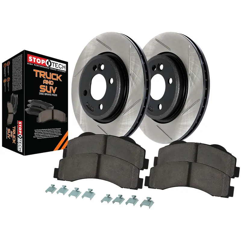 Stoptech Rear Slotted Brake Rotors – Truck Axle Pack (Pair) 1