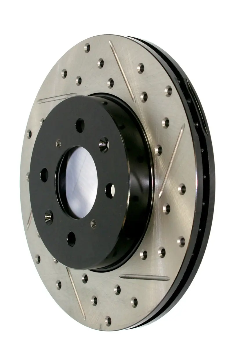 Stoptech Sport Front Left Drilled And Slotted Brake Rotor 1