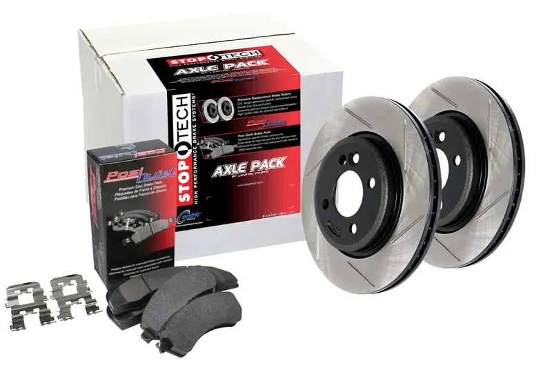 Stoptech Street Axle Pack – Slotted Front Brake Kit For Daily Driving And Track Use 1