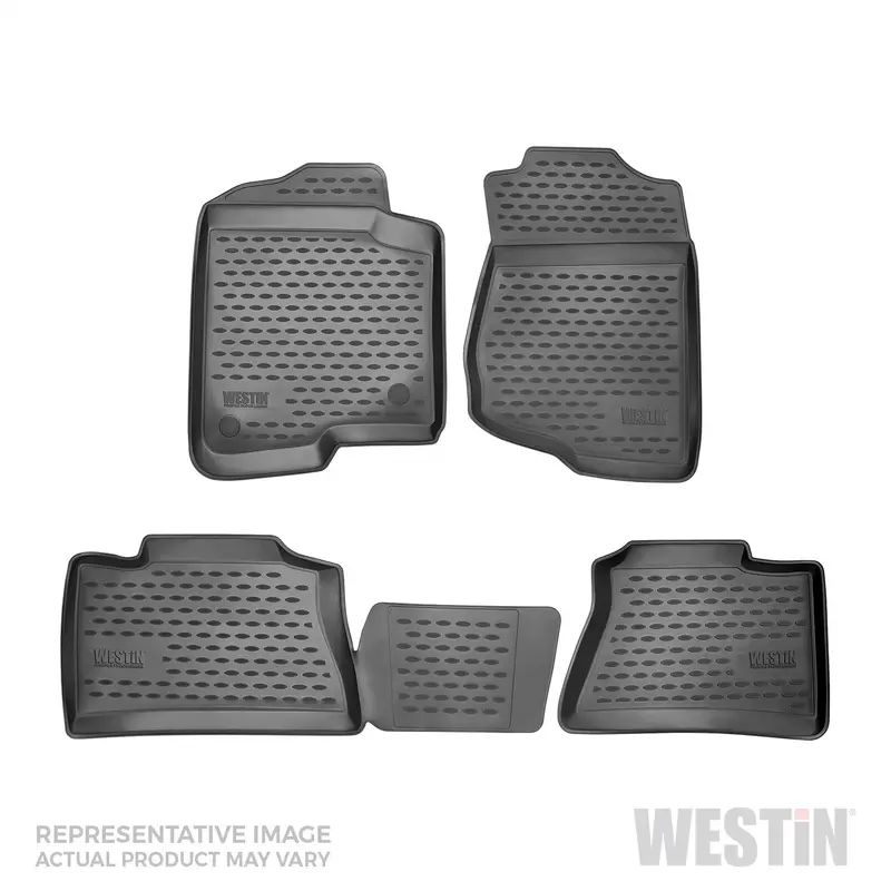 Westin Profile Floor Liners – 4-Piece Set, Front & Rear, Black – Model 74-41-51042 1