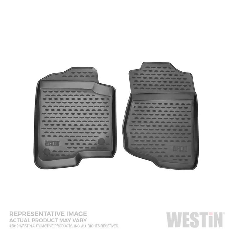 Westin Profile Floor Liners – Front Pair, Black Trim-Fit Design 1